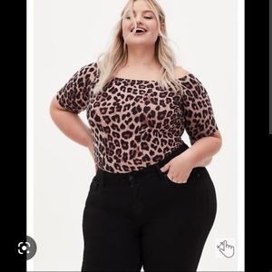 Torrid Leopard Bodysuit